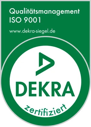 DEKRA ISO 9001 Qualitätsmanagement Zertifikat