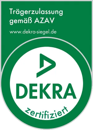 DEKRA AZAV Zertifizierung Siegel für LokSpace
